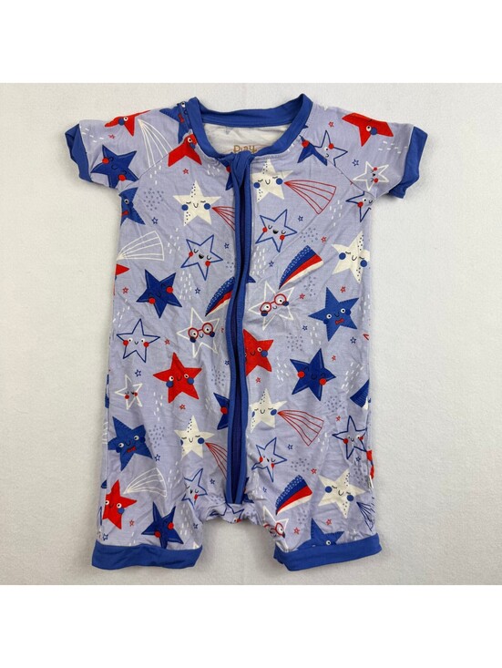 little sleepies Other - Play by Little Sleepies Baby Romper 12-18M Stars Bamboo Zip Pajamas